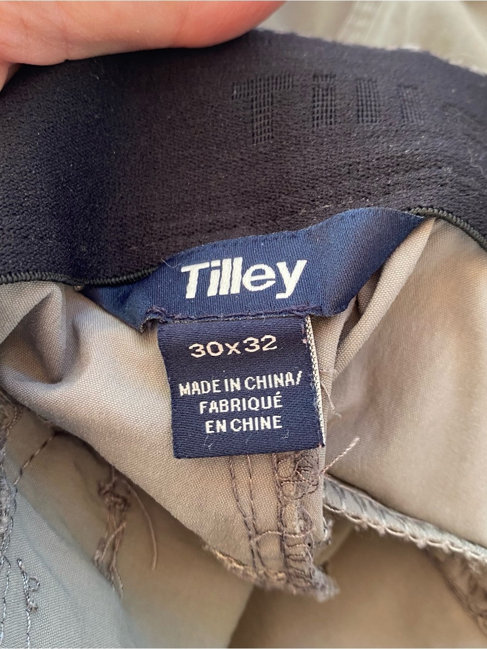 Tilley Men’s Hiking Cargo Pants 30x32 Olive Quick Dry Stretch Travel - Picture 4 of 8
